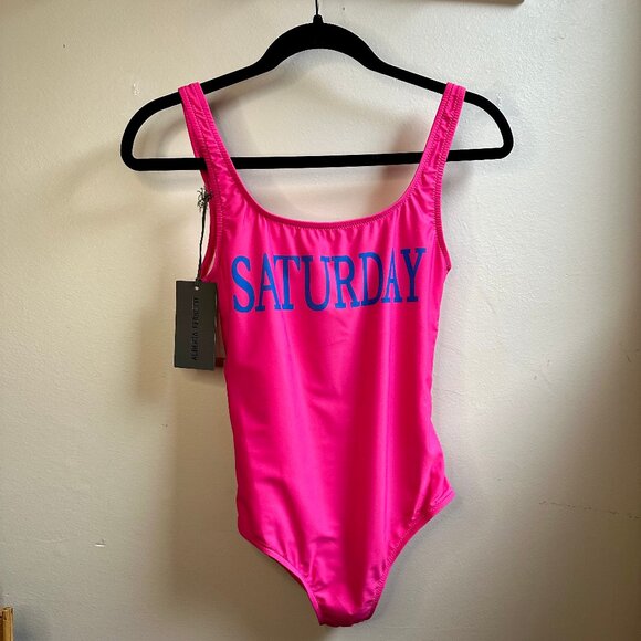Alberta Ferretti Saturday Pink Bathing Suit - Picture 1 of 5